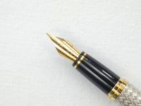 Waterman L'Etalon Sterling Silver Basketweave Fountain Pen