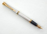 Waterman L'Etalon Sterling Silver Basketweave Fountain Pen