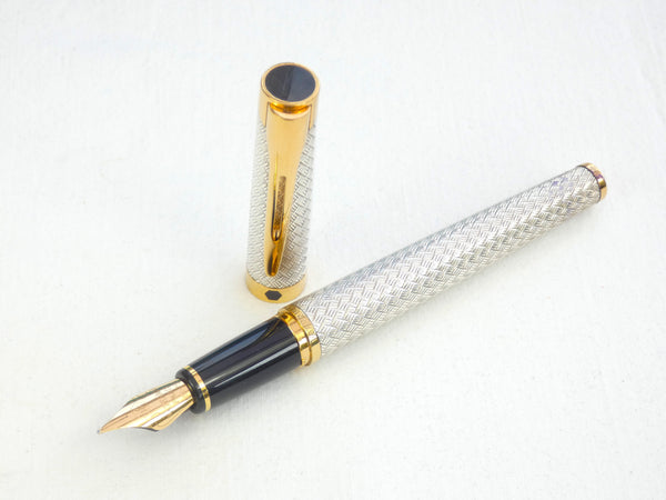 Waterman L'Etalon Sterling Silver Basketweave Fountain Pen