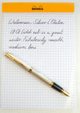 Waterman L'Etalon Sterling Silver Basketweave Fountain Pen