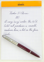 Parker 51 Classic in 'English Burgundy