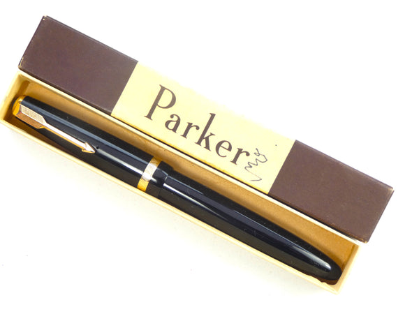 Parker Duofold Senior in Black. Extra Fine Nib