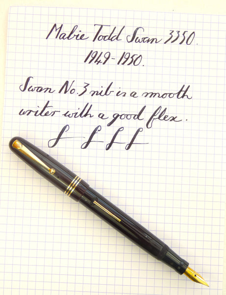ヴィンテージ Mabie Todd Swan 3130ーフレックスnib ヴィンテージ Mabie Todd Swan 3130ーフレックスnib