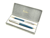 Parker 51 Classic set in Teal Blue