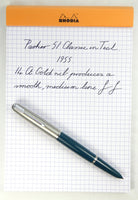 Parker 51 Classic set in Teal Blue