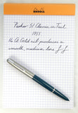 Parker 51 Classic set in Teal Blue