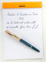 Parker 51 Custom in Teal