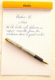 Parker 75 Sterling Silver Flat Top