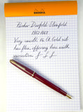 Parker Duofold Slimfold in Red
