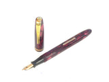 Burnham No. 54 in Marbled Pink and Burgundy