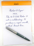 Parker 21 Super with Gold Parker 51 Nib