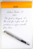 Parker 75 Sterling Silver Flat Top