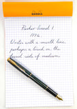 Parker Sonnet 1 in Laque Forest Green