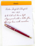 Parker Duofold Slimfold in Red