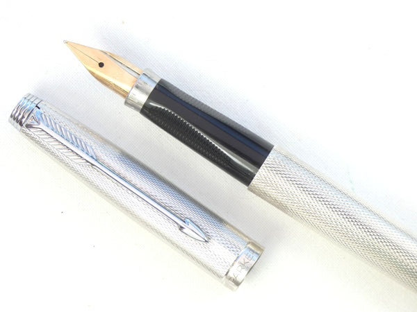 Parker 75 Place Vendome Silver Plated Grain D'Orge. – Collectablepens
