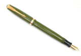 Danish 1st. Generation Parker Duofold NS in Olive Green