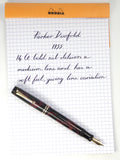 Parker 'Burgundy and Black' Duofold