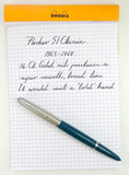 Parker 51 Classic in Teal