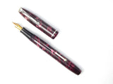 Conway Stewart 75 in Marbled Burgundy and Pink