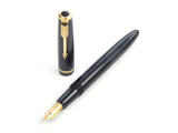 Parker Senior Duofold in Black. Needle Point Nib.