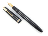 Parker Senior Duofold in Black. Needle Point Nib.