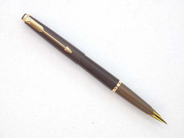 Parker 50 Falcon Brown TX. New Old Stock. – Collectablepens