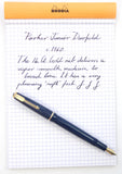 Parker Junior Duofold Aerometric in Blue.