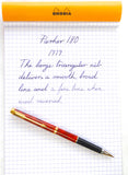 Parker 180 fountain pen in Red Jasper.