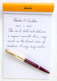 Parker 51 Custom in English Burgundy