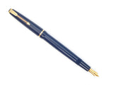 Danish Parker Duofold Slimfold in Blue