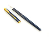 Parker 180 in Navy Blue Laquer. Broad Nib. 1980.