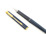 Parker 180 in Navy Blue Laquer. Broad Nib. 1980.
