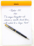 Parker 180 in Navy Blue Laquer. Broad Nib. 1980.