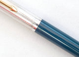 Rolled Silver Cap Parker 51 Pencil in Teal