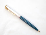Rolled Silver Cap Parker 51 Pencil in Teal