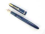 Parker Duofold Slimfold in Blue. Flex nib.