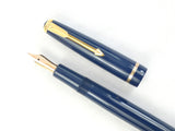 Parker Duofold Slimfold in Blue. Flex nib.