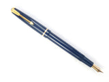 Parker Duofold Slimfold in Blue. Flex nib.