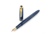Parker Duofold Slimfold in Blue. Flex nib.