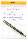 Conway Stewart 74 in Green Herringbone.