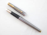 Parker 75 Silver Crosshatch/Cisele. Extra Fine nib