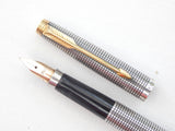 Parker 75 Silver Crosshatch/Cisele. Extra Fine nib