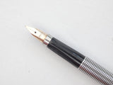 Parker 75 Silver Crosshatch/Cisele. Extra Fine nib