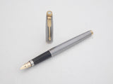 Parker 75 Silver Crosshatch/Cisele. Extra Fine nib