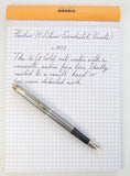 Parker 75 Silver Crosshatch/Cisele. Extra Fine nib