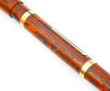 Mabie Todd Swan SF130 in Red Mottled Hard Rubber