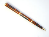 Mabie Todd Swan SF130 in Red Mottled Hard Rubber