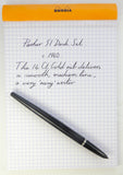 Parker 51 Whitefriars Ruby Red Desk Set.