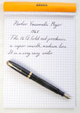 Parker Vacumatic Major Laminated Black