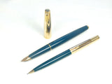 Parker 65 Custom Set in Vista Blue.